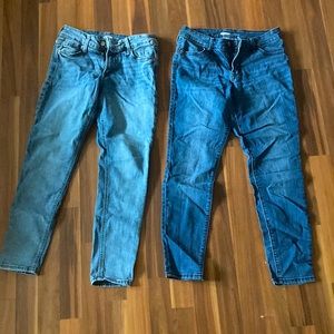 2 pairs of old navy jeans!